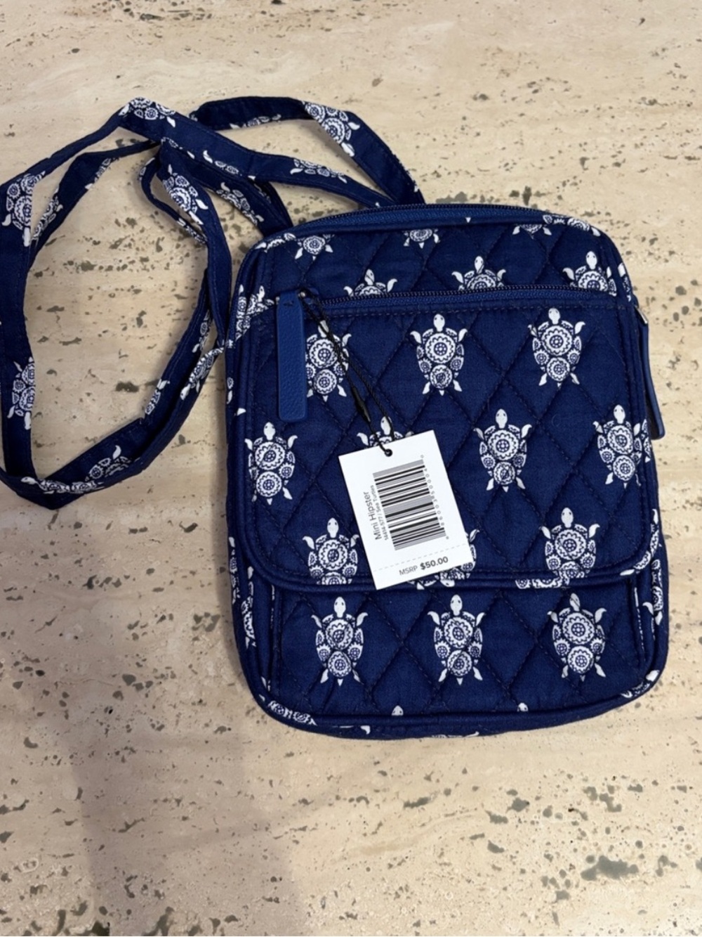 Vera Bradley Mini Hipster Sea Turtles
